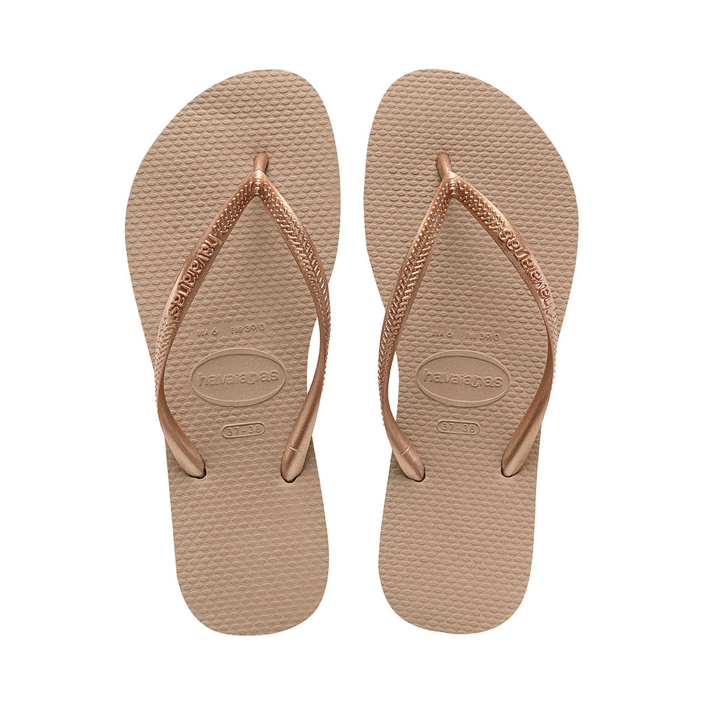 Slim Flip Flops Rose Gold - Havaianas Canada
