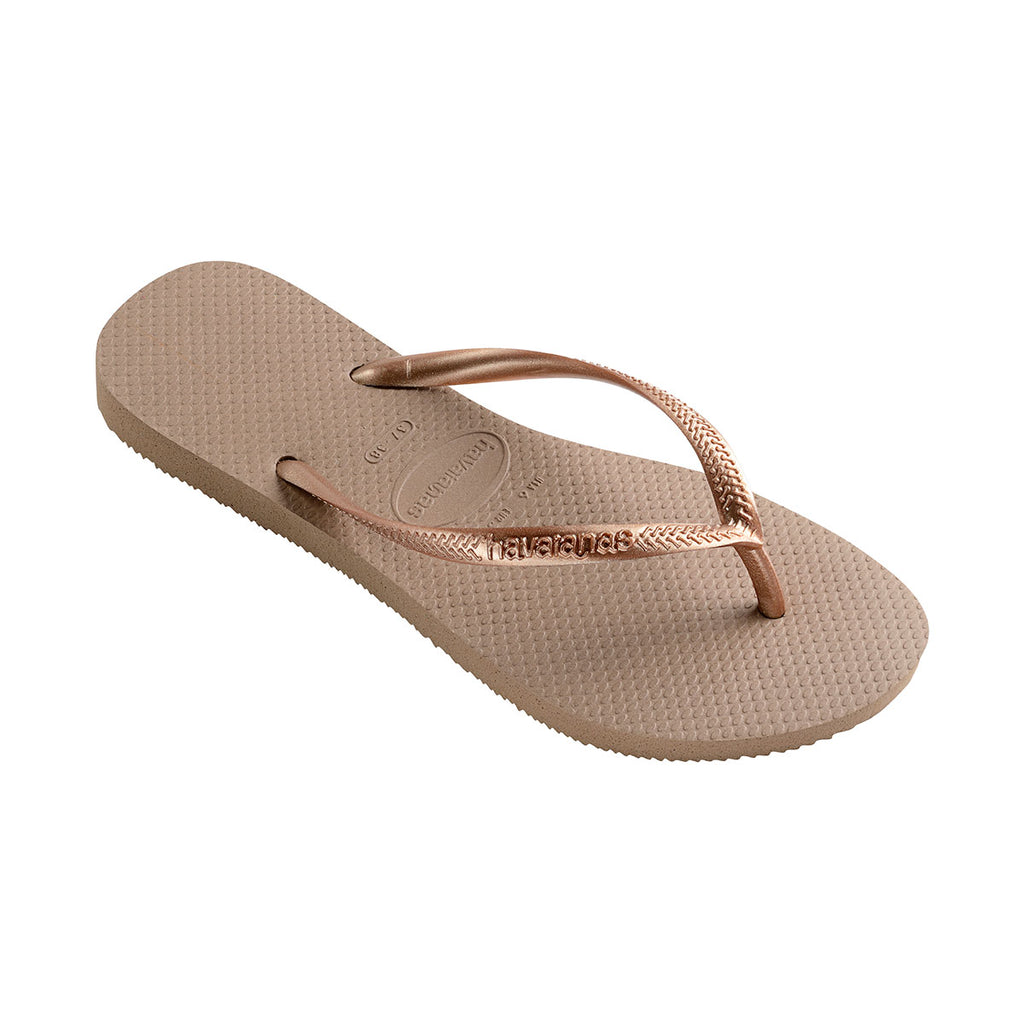 Slim Flip Flops Rose Gold - Havaianas Canada